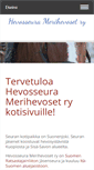 Mobile Screenshot of merihevoset.net